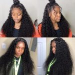 Curly Human Hair Lace Front Wig Natural Hairline With Baby Hair