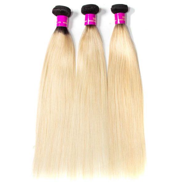 T1B613 Ombre Brazilian Human Hair Weave Bundles