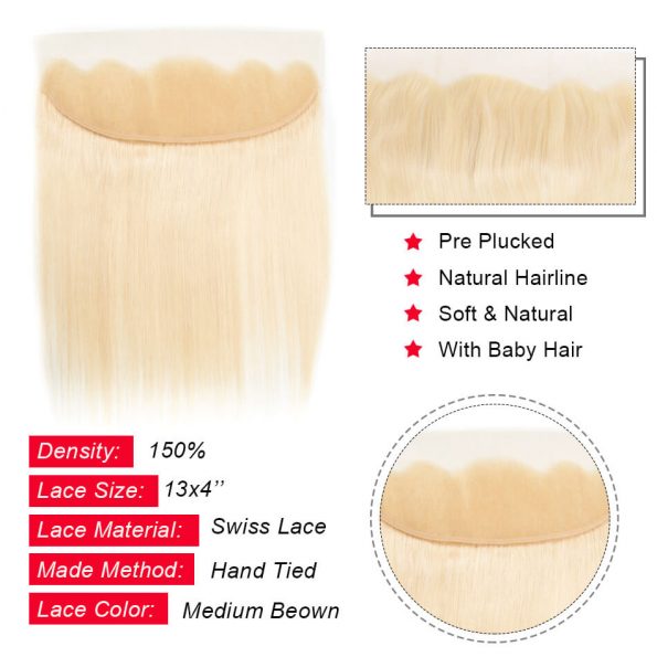 blonde hair lace frontal