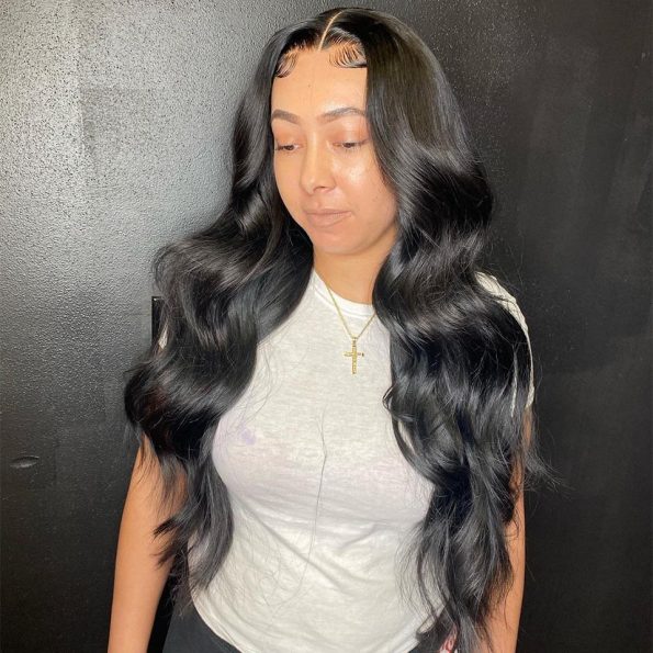 body wave human hair wig
