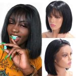Bob Wigs Lace Front Short Wigs With Bangs
