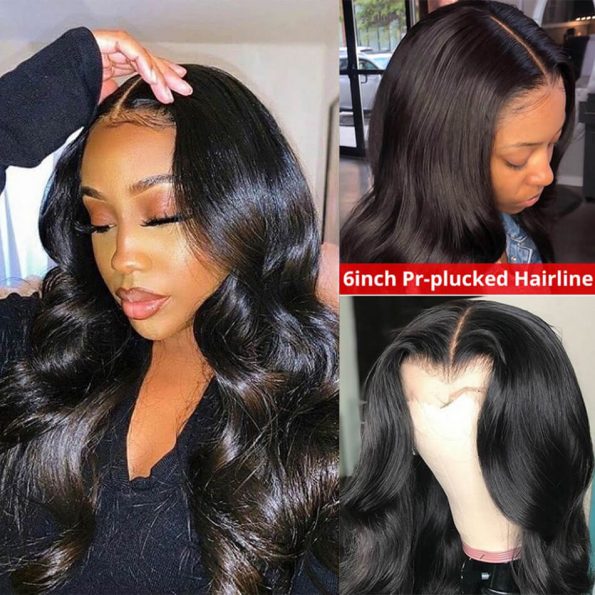 66 Lace Wigs Body Wave 100 Human Hair Wigs For Sale