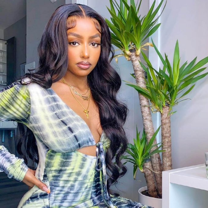 body wave closure hair weave