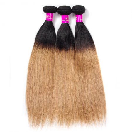 1B/27 Ombre Straight,Brazilian Straight Hair,Straight Brazilian Hair Weave,Brazilian Human Hair Bundle Deals