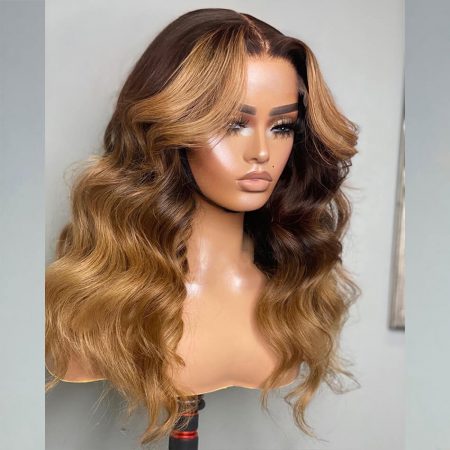 brown wig highlight color