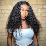 Mscoco Hair Lace Front Curly Human Hair Wigs