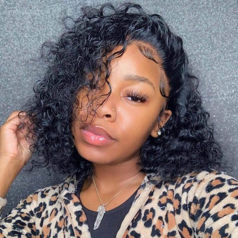 curly hair bob wig