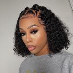 short human hair bob curly hair