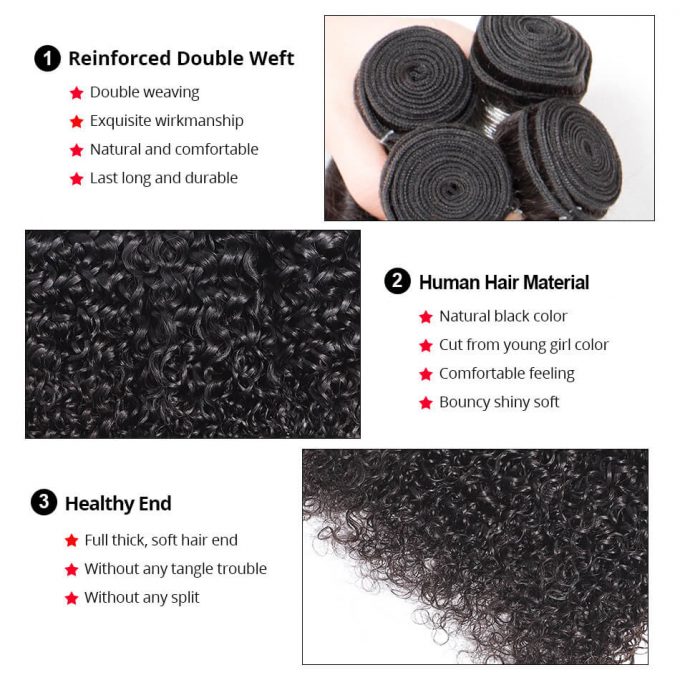 curly human hair bundles