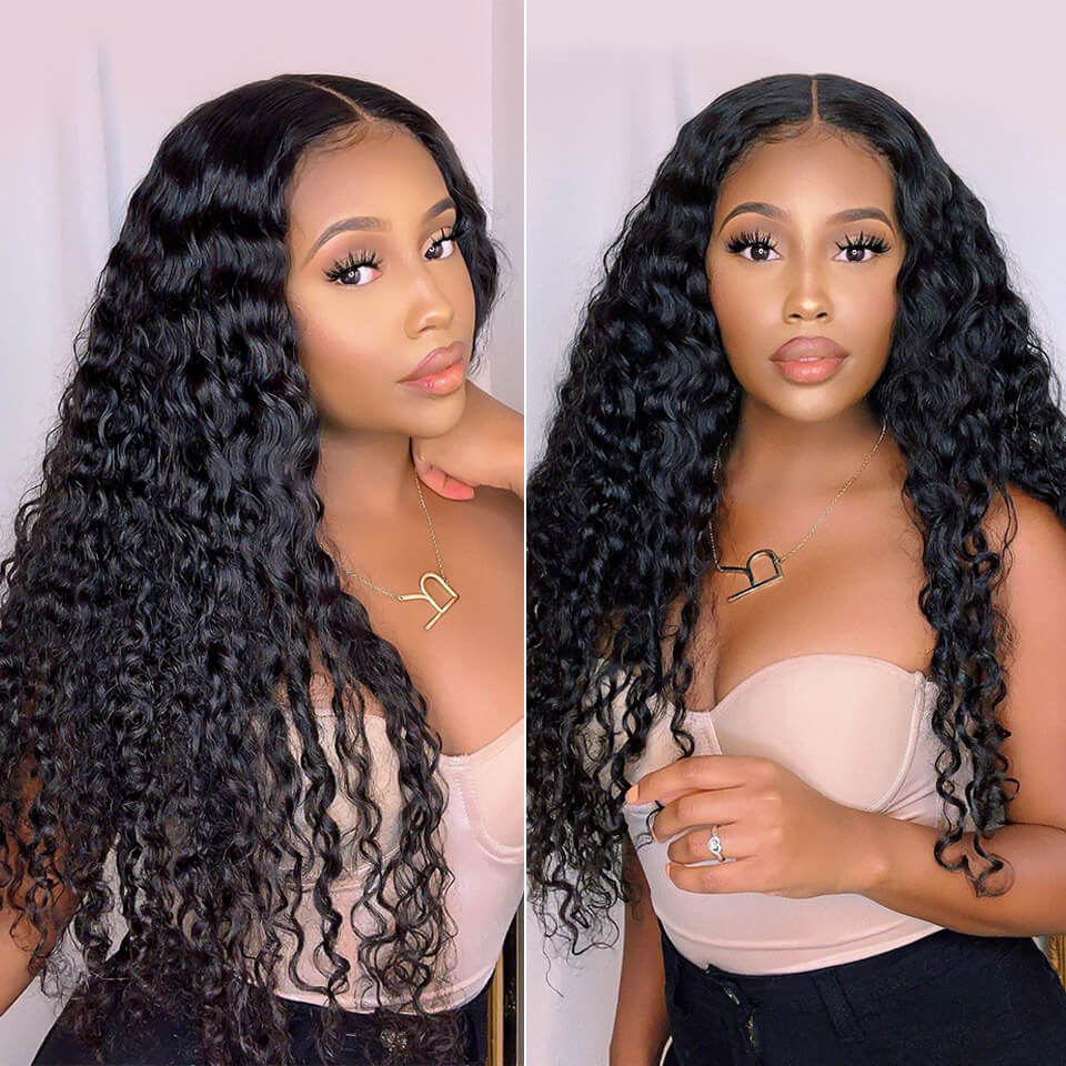 Deep Wave 6x6 Human Hair Lace Closure Wig - Mscoco Hair