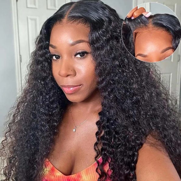 Airy Cap Deep Wave Wear Go Glueless 5x6 Pre Cut HD Lace Wig