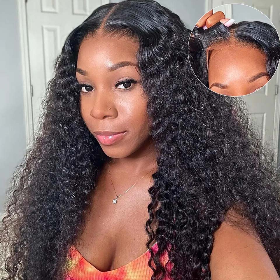 Airy Cap Deep Wave Wear Go Glueless 5x6 Pre Cut HD Lace Wig