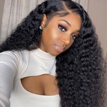 Deep Wave 13×6 HD Lace Wig Pre-Bleached Knots Deep Part Human Hair Wigs