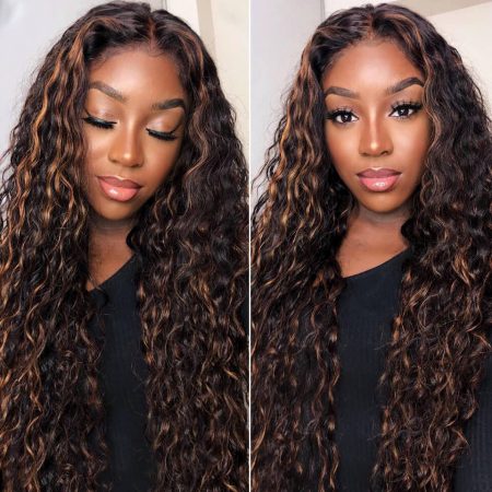 Highlight Wig Water Wave 13x4 Lace Front Wig