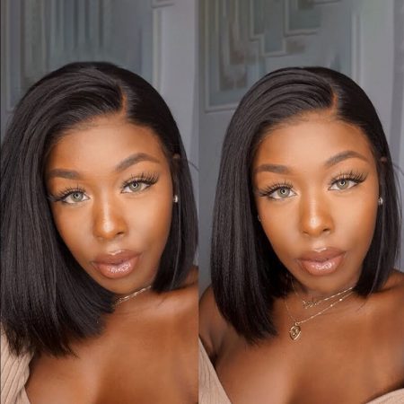 Yaki Short Hair Wigs Lace Front Bob Wigs
