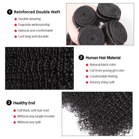 kinky curly hair bundles