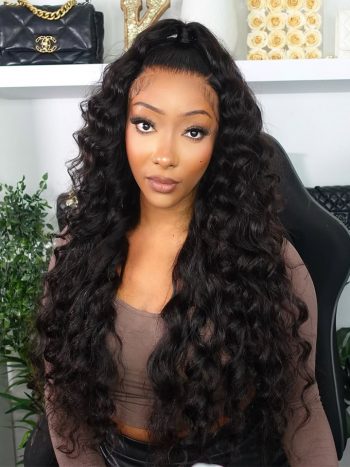 Pre-bleached Knots Glueless Loose Deep Wave 13x4 13x6 HD Lace Frontal Wig | Real HD Wig
