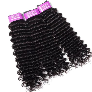 Brazilian Deep Wave 3 Bundles Virgin Human Hair Weave Online