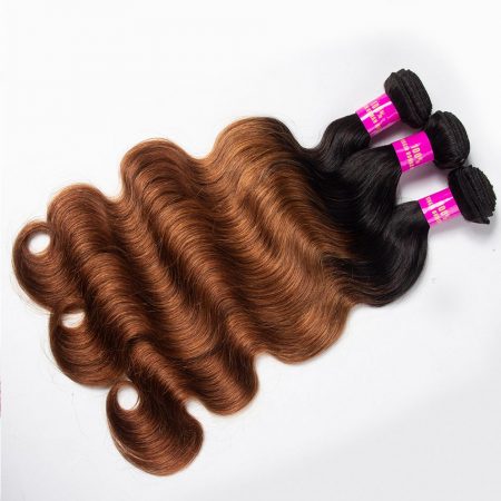 Brazilian T1B/30 Ombre Body Wave hair Bundles Virgin Human Hair Weave