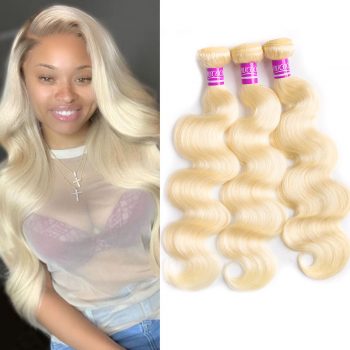 Mscoco Hair 613 Blonde Bundles Brazilian Body Wave Hair Weave Remy 613 Human Hair Bundles Blonde Hair Extensions 10 -28 inch