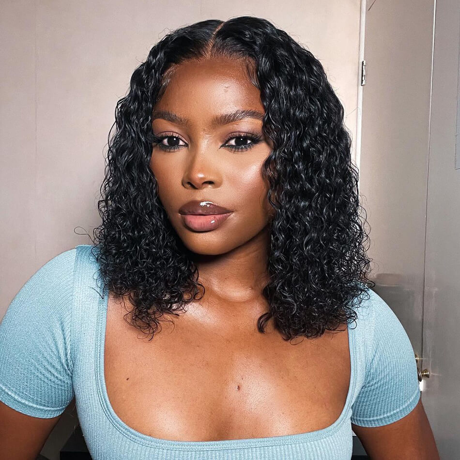 short hair curly bob wig