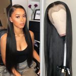 Natural Black Straight Hair 13x4 Lace Front Wig
