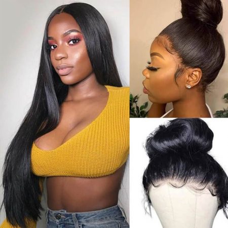 Straight Hair 360 Lace Frontal Wig Pre-Plucked 360 Lace Wigs