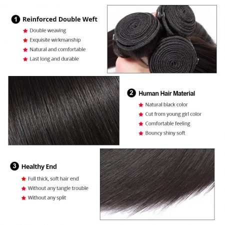 natural black human hair bundles