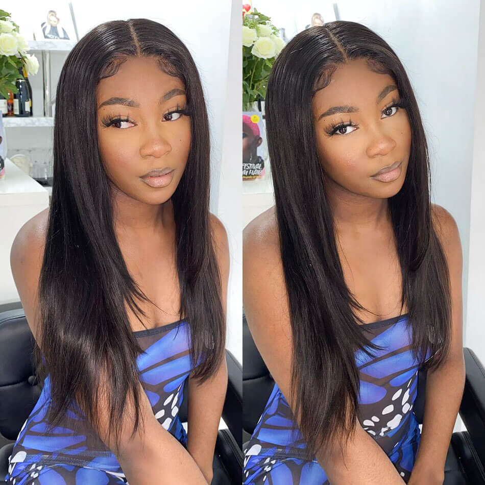 strsight hair natural looking wig