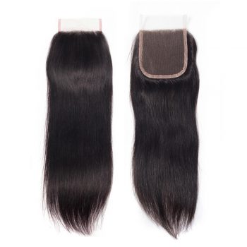Mscoco Human Hair 5x5 Lace Closure Brazilian Straight Human Hair Lace Closure Free Part Swiss Lace 10 - 20 Inch