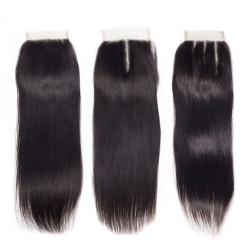 Mscoco Human Hair 4x4 Straight Hair Lace Closure Brazilian Hair Lace Closure