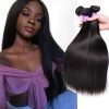 Peruvian Straight Hair 3 Bundle Deals Human Hair Weave Extensions