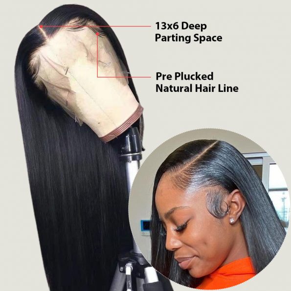 13x6 lace wig pre plucked hairline