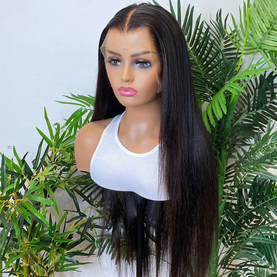 Straight Virgin Hair Natural Looking 13×4 13×6 Frontal Wig
