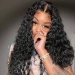 Water Wave Wigs With 5inch Deep Parting Space