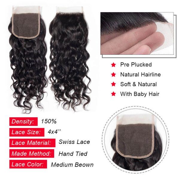 water wave lace closure