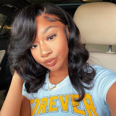 Short Human Hair HD Lace Wigs 6x5 13x4 Glueless Loose Body Wave Wig