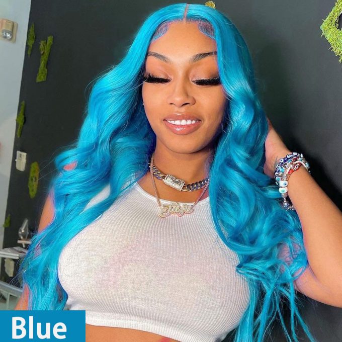 blue wig