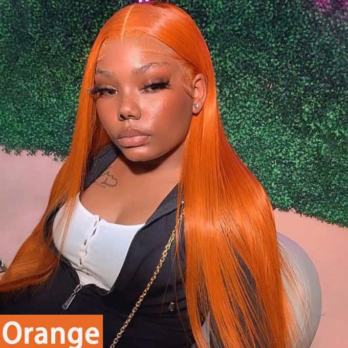 orange wig