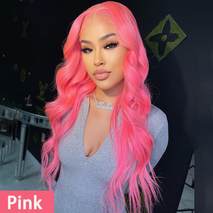 pink wig