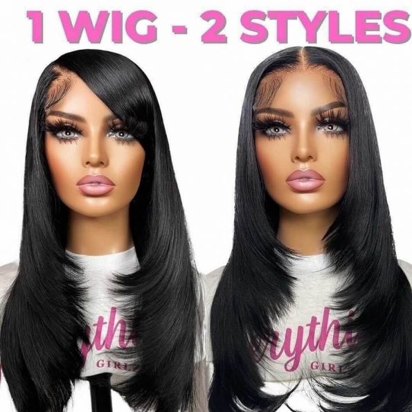 layer cut one wig two style