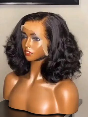 Bouncy Curls Bleached Knots Glueless HD Lace Wig 6x5 13x4 Lace Loose Wave Wig