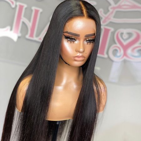 Glueless Lace Wig Human Hair Straight Wigs