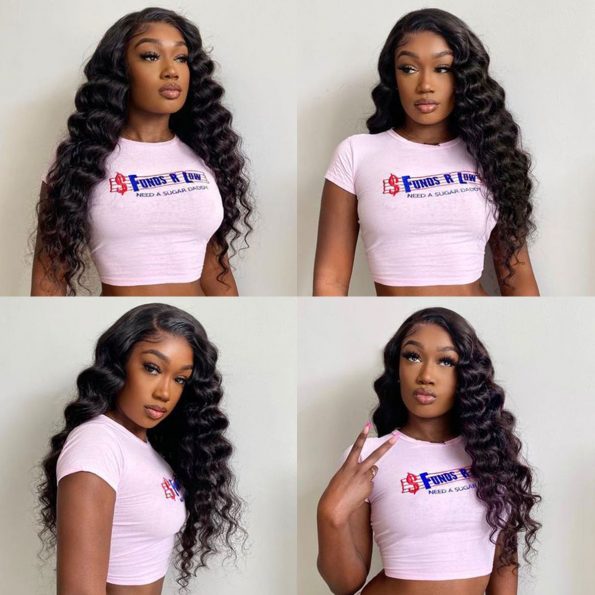 30 32 Inch Loose Wave Human Hair Lace Frontal Wigs For Women Curly Human  Hair Brazilian 13x4 Wet And Wavy HD Lace Front Wig - AliExpress