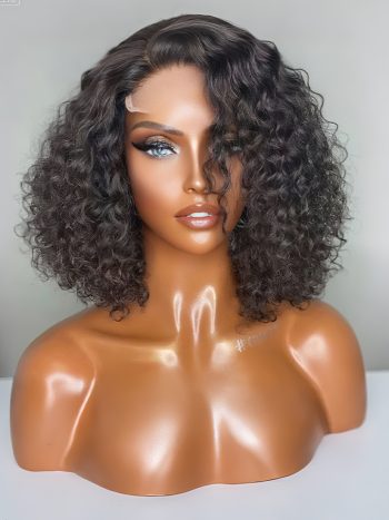 Deep Curly 6x5 13x4 HD Lace Glueless Pixie Cut Wig Side Part Wig