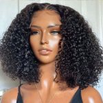 Glueless Lace Wig Deep Curly Style 200 Density