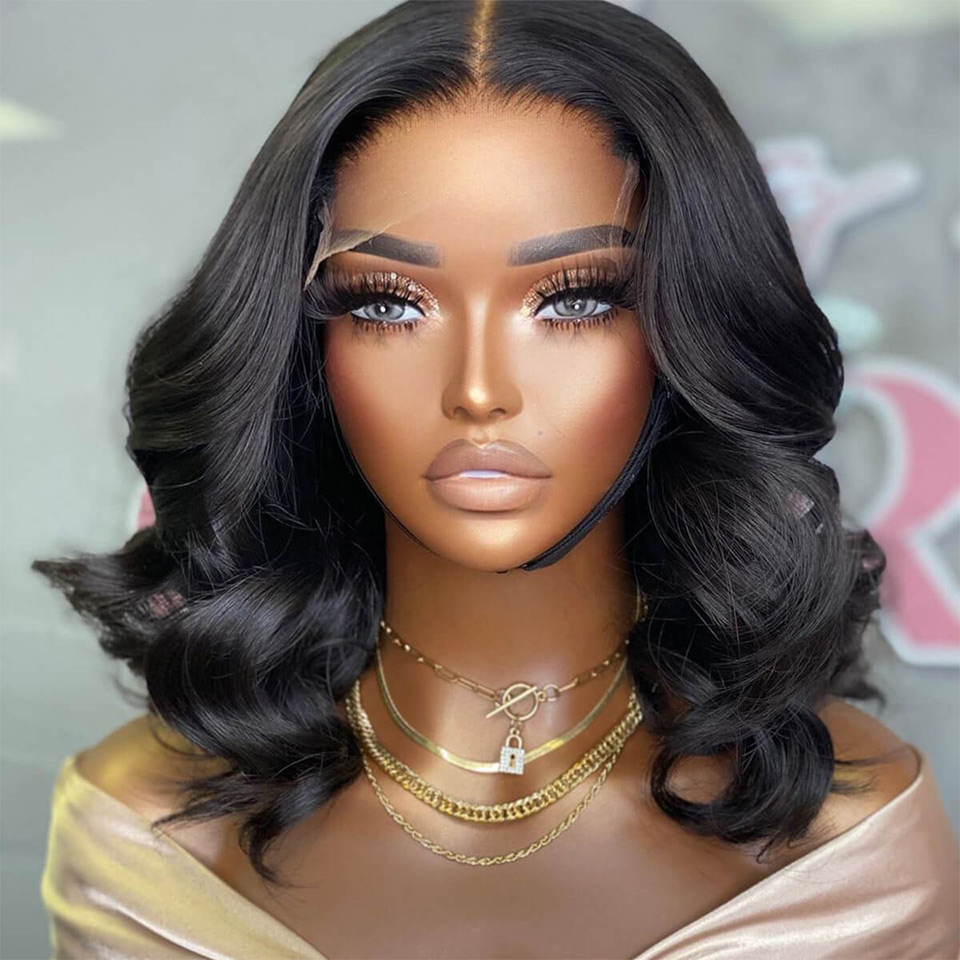 5x5 Lace Closure Wigs With Natural Hairline 180% Density