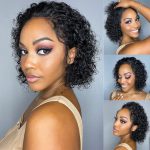 Glueless Slick Back Water Wave Wig 180 Density For A Natural Look Hairstyle