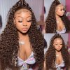 Brown 5x5 13x4 Lace Wig 180% Density