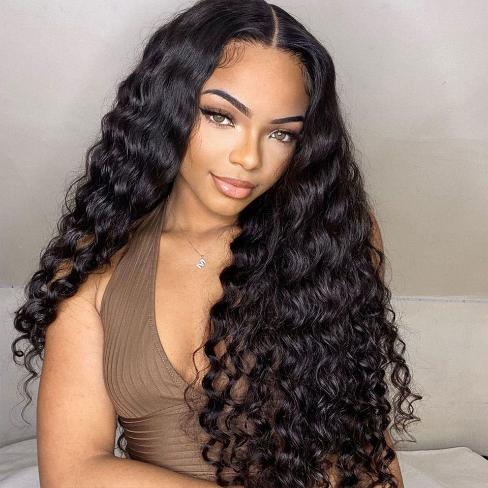Glueless Wig Loose Deep Wave 4x4 5x5 HD Lace Wig